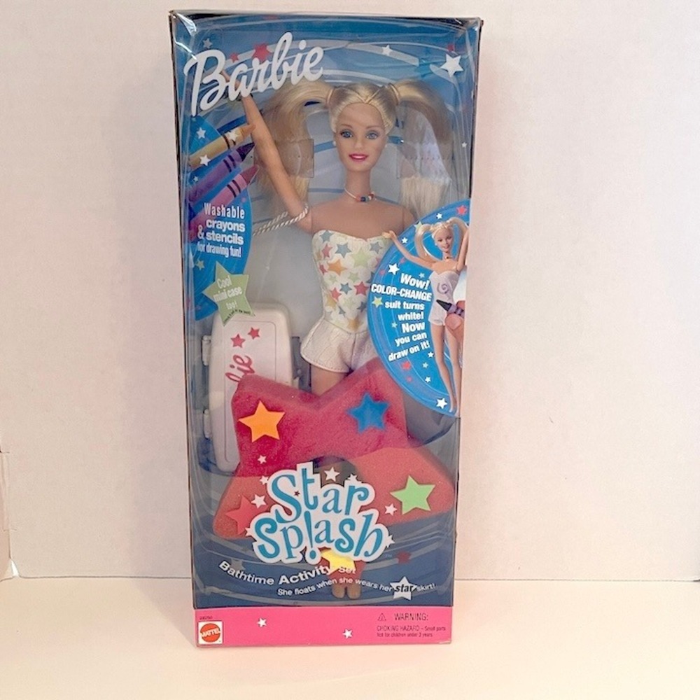 2000 Star Splash Barbie Doll Bathtime Activity Set #29260